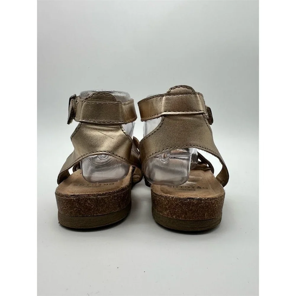 Earth Origins Leesa Women's Silver Ankle Strap Sandals Size 8‎ Casual